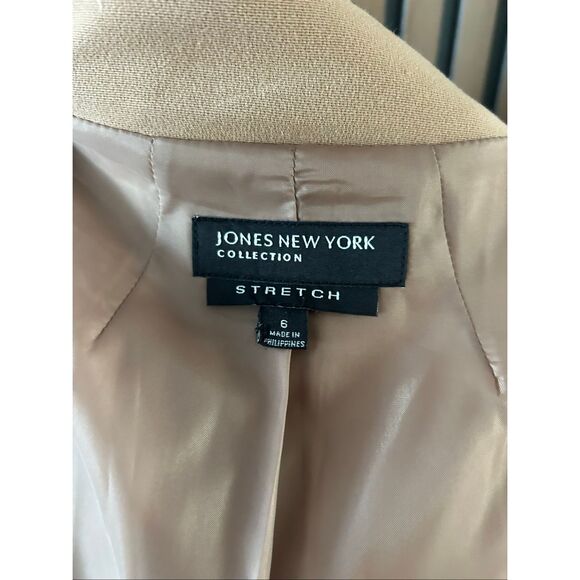 Jones New York Collection Woman Stretch Camel Jacket Blazer Size 6 - Picture 9 of 9